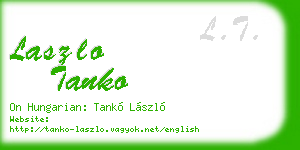 laszlo tanko business card