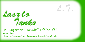 laszlo tanko business card